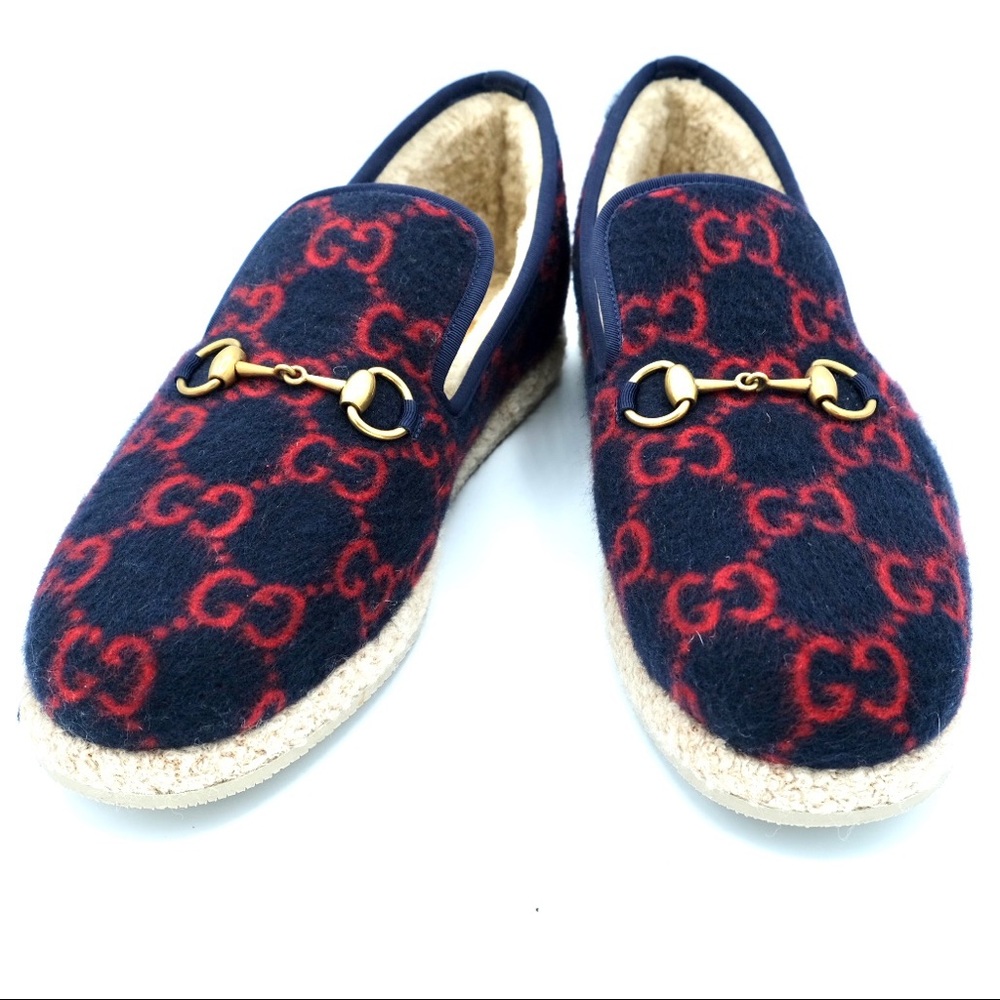 SOLD GUCCI GG Shearling Men’s Loafers SIZE 9